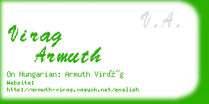virag armuth business card
